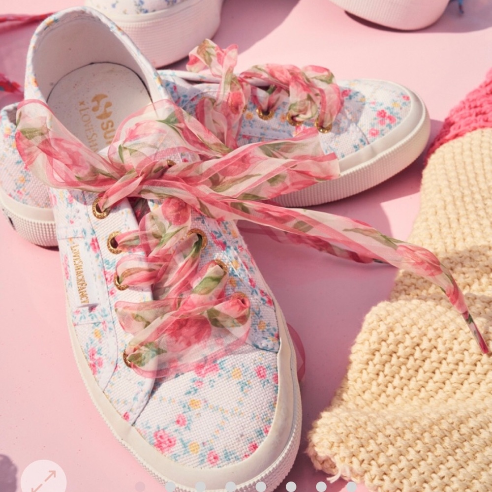 LoveShackFancy x Superga sneakers. NWT